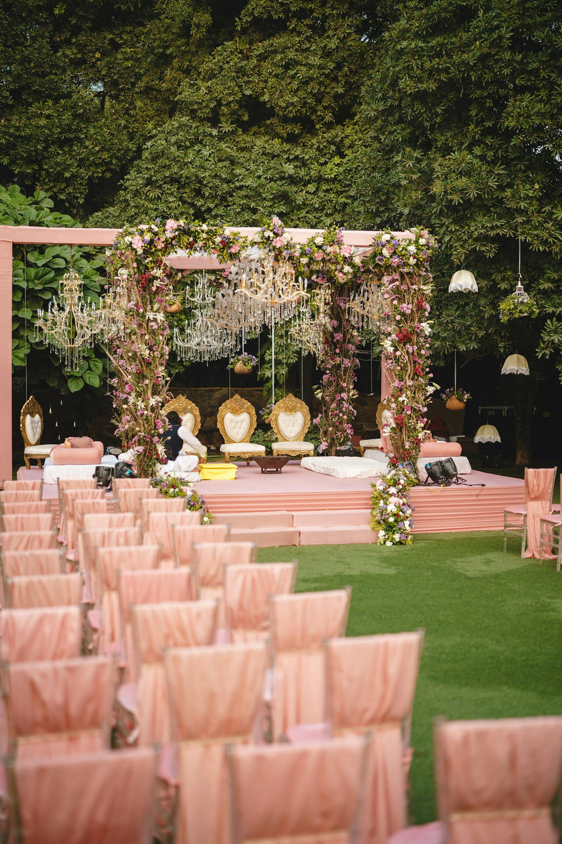 Nepali wedding celebration background